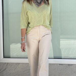 Pantalón bombacho beige