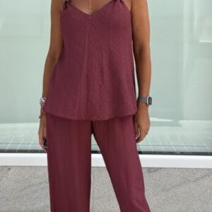 Top bola burgundy