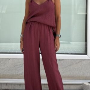 Pantalón burgundy