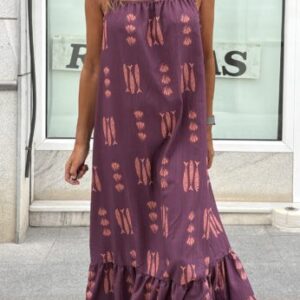 Vestido tiranta peces magenta