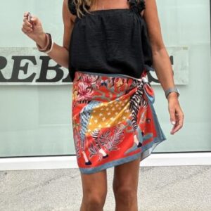 Falda pareo cebra
