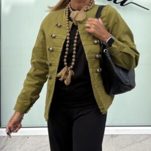 Chaqueta napoleónica pistacho