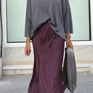 Jersey lana fina gris