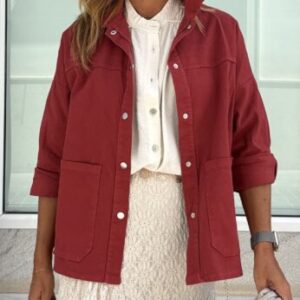 Chaqueta terracota coral