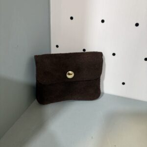 Cartera pequeña piel marrón