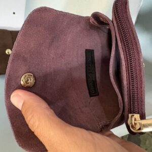 Cartera pequeña piel magenta