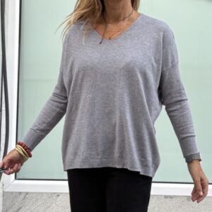 Jersey suelto gris