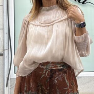 Blusa beige brillo