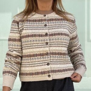 Cárdigan greca beige