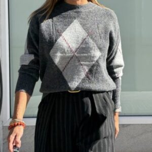 Jersey rombo gris