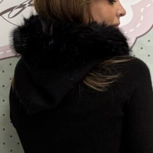 Balaclava con pelo negra